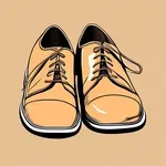 pair of tan shoes image